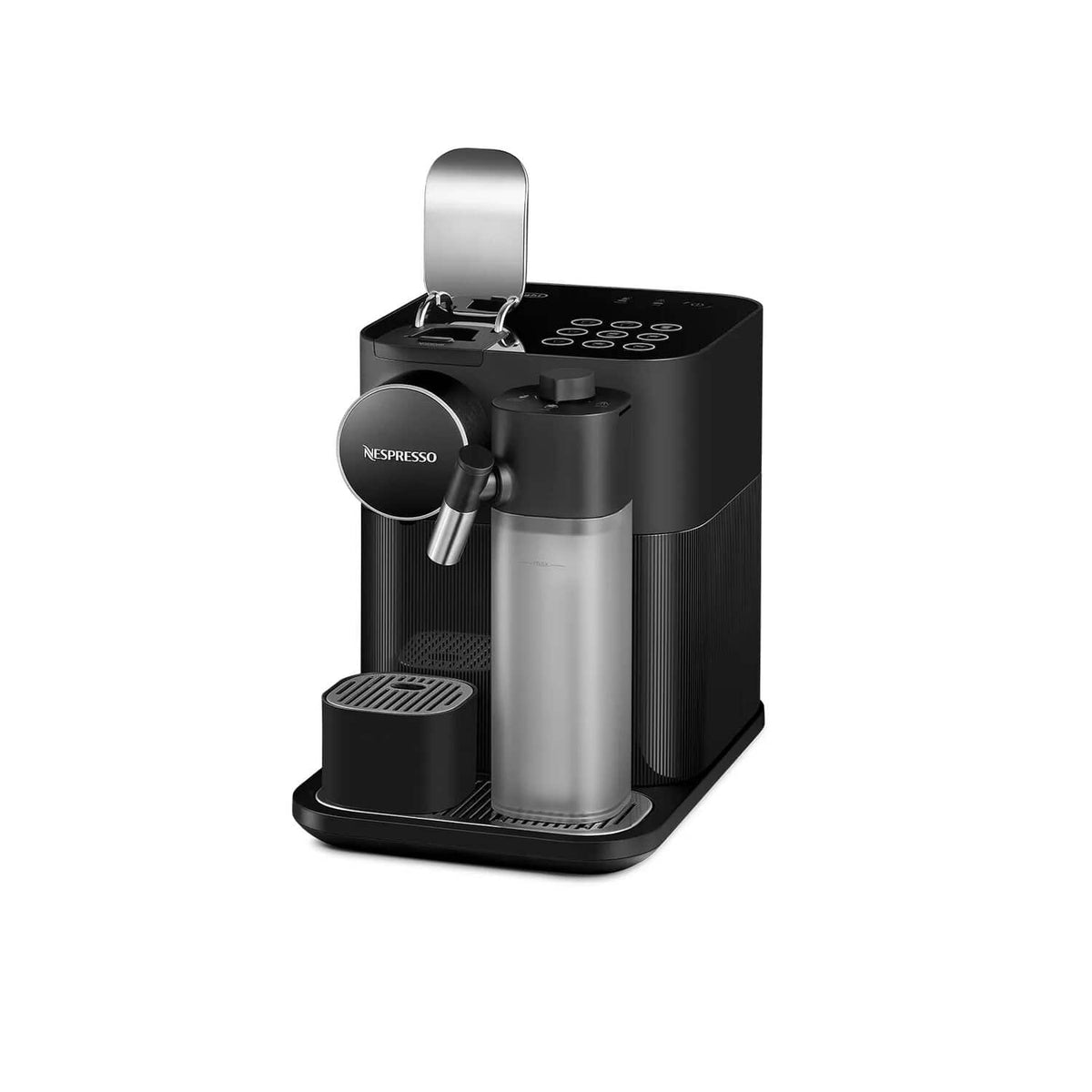 De'Longhi Nespresso Gran Lattissima Coffee Machine - Black - angled view