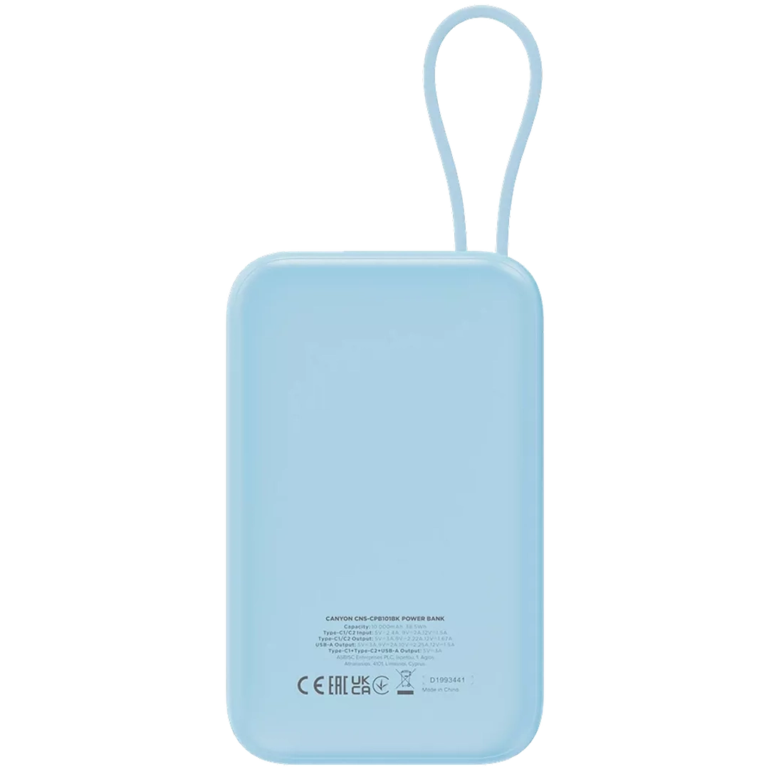 Canyon Power Bank OnPower 10,000 mAh | CNS-CPB101BL Canyon Powerbank Euronics Ireland