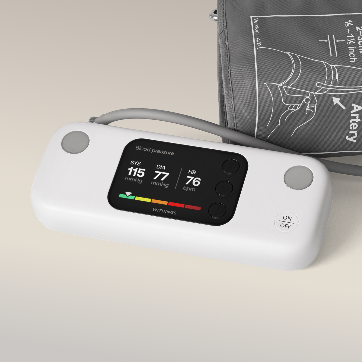 Withings BPM Vision Wi-Fi Upper Arm Blood Pressure Monitor - colour display