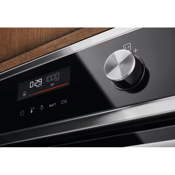 Electrolux 600 CombiQuick 45cm Built-In Compact Oven with Microwave - Stainless Steel - product view