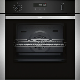 NEFF N50 Slide&Hide Pyrolytic Single Oven - Stainless Steel | B6ACH7AN7B