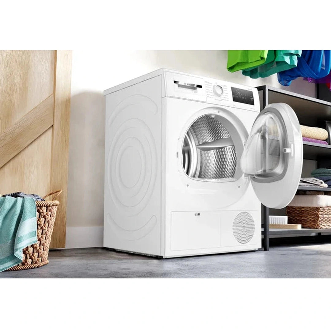 Bosch Series 4 Heat pump tumble dryer 8 kg White | WTH85225GB Bosch Tumble Dryer Euronics Ireland