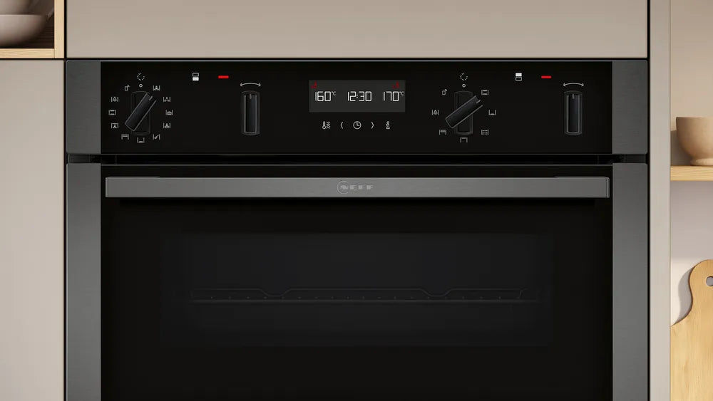 Neff N70 Built-In Double Oven – Graphite Grey | U2ACH7AG7B