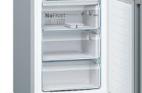 Bosch KGN392LEBG Series 4 freestanding fridge freezer in Stainless Steel Look