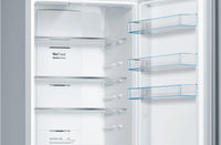 Bosch KGN392LEBG Series 4 freestanding fridge freezer in Stainless Steel Look