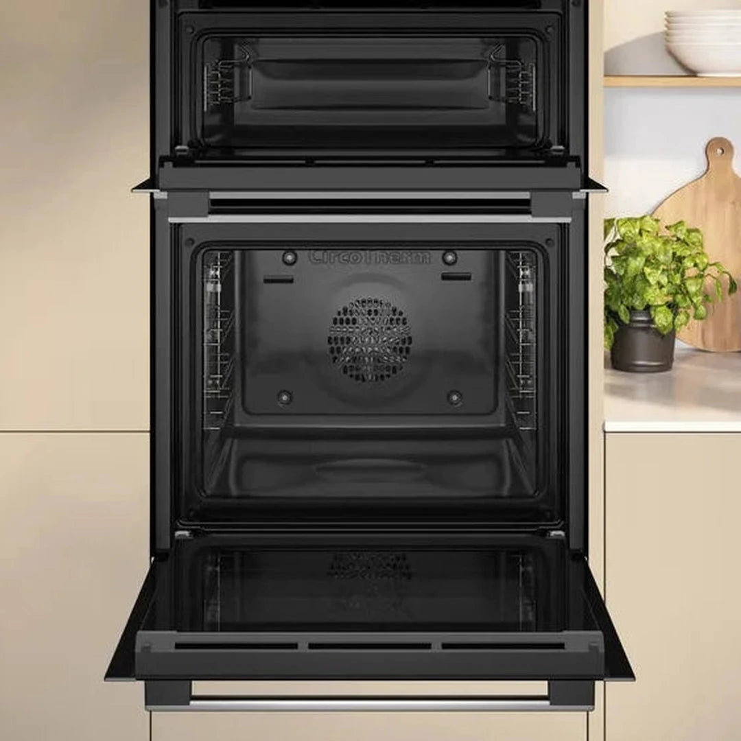 Neff N50 59.4cm Built-In Electric Double Oven – Stainless Steel | U1ACE2AN3B NEFF Oven Euronics Ireland