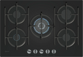 NEFF N 70 T27PIQ4S0 75cm 5 burner gas hob in Black