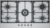 NEFF N 70 T29CIR8N0 90cm 5 burner gas hob in Stainless Steel