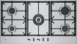 NEFF N70 90cm 5 Burner Gas Hob - Stainless Steel | T29CIR8N0
