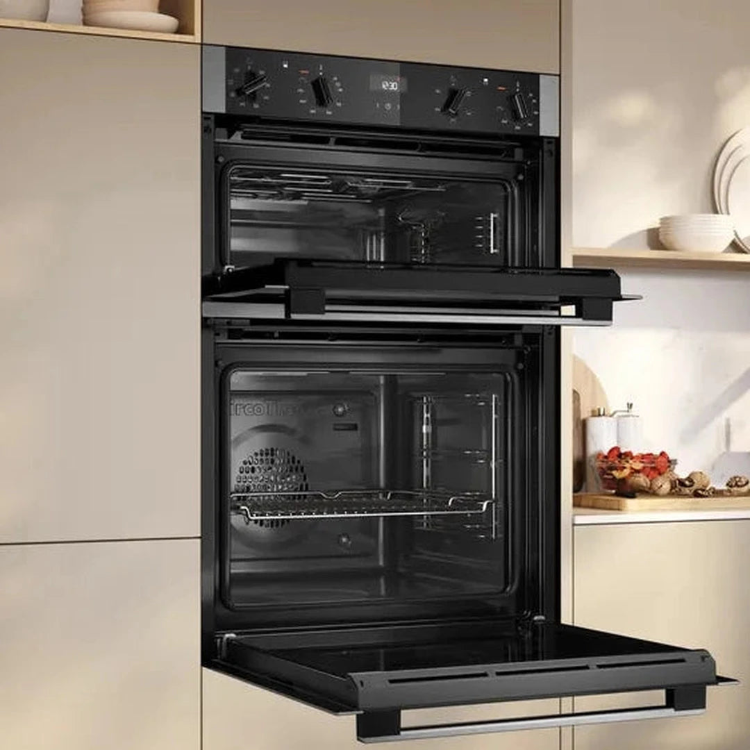 Neff N50 59.4cm Built-In Electric Double Oven – Stainless Steel | U1ACE2AN3B NEFF Oven Euronics Ireland