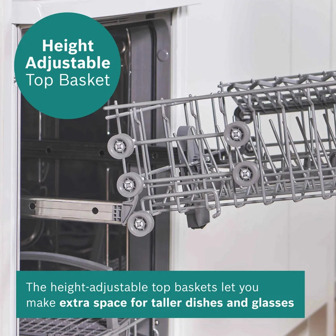 Bosch Series 2 free-standing dishwasher 60 cm Brushed steel anti-fingerprint | SMS26AI08G Bosch Dishwasher Euronics Ireland