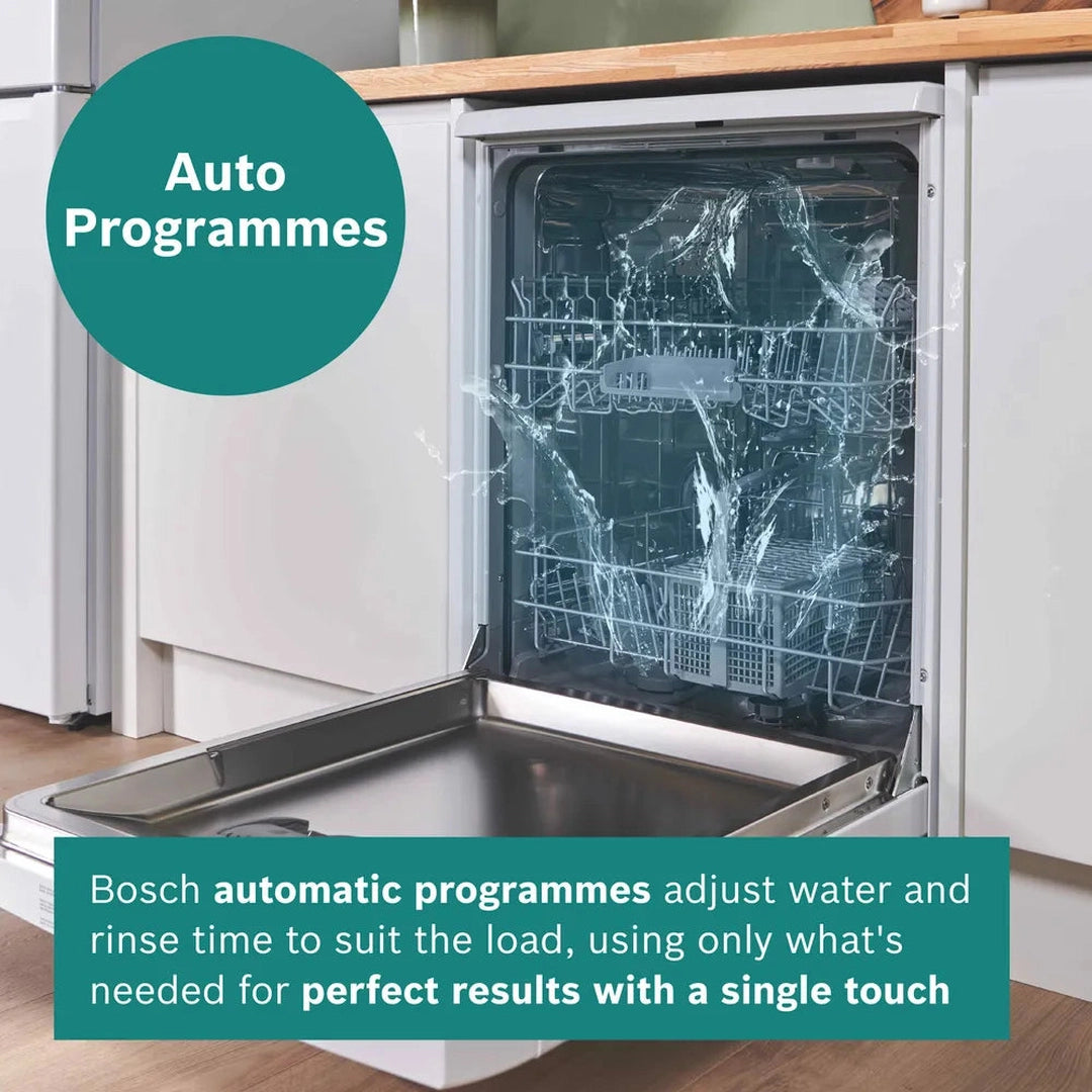 Bosch Series 2 free-standing dishwasher 60 cm Brushed steel anti-fingerprint | SMS26AI08G Bosch Dishwasher Euronics Ireland