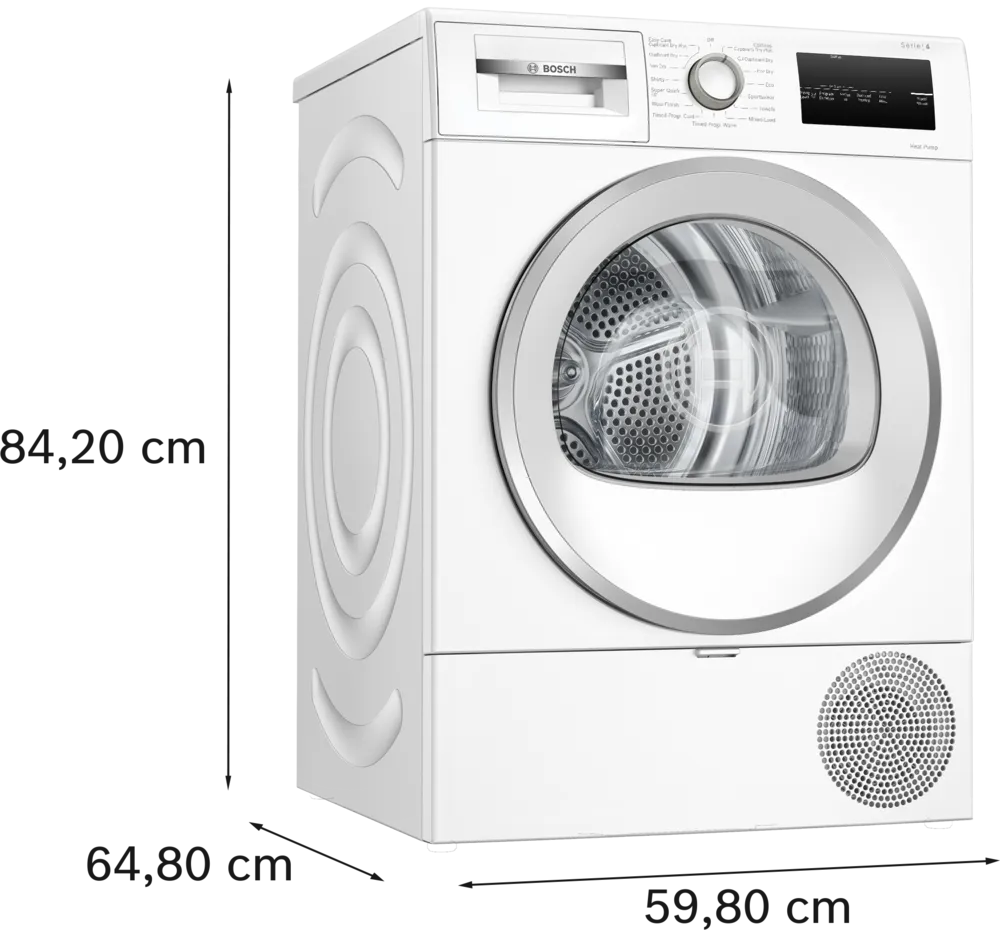 Bosch Series 4 8 kg Heat Pump Tumble Dryer – view 4