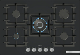 Bosch Series 6 75cm 5 Burner Gas Hob - Black | PPQ7A6I40