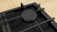 Bosch PCP6A6I90 Series 6 60cm 4 burner gas hob in Black enamel