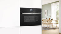 Bosch Series 8 compact combi-steam oven with air fry in Black