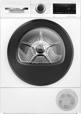Bosch Series 6 9kg Heat Pump Tumble Dryer - White | WQG24500GB