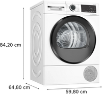 Bosch WQG24500GB Series 6 9kg heat pump tumble dryer in White