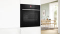 Bosch Series 8 built-in single oven with Air Fry and pyrolytic cleaning in Black