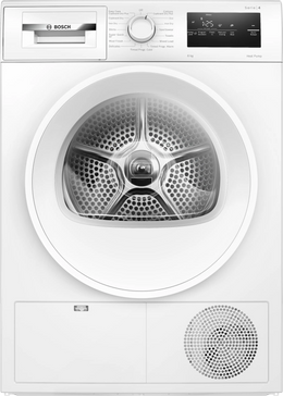 Bosch Series 4 8kg Heat Pump Tumble Dryer - White | WTH85225IE