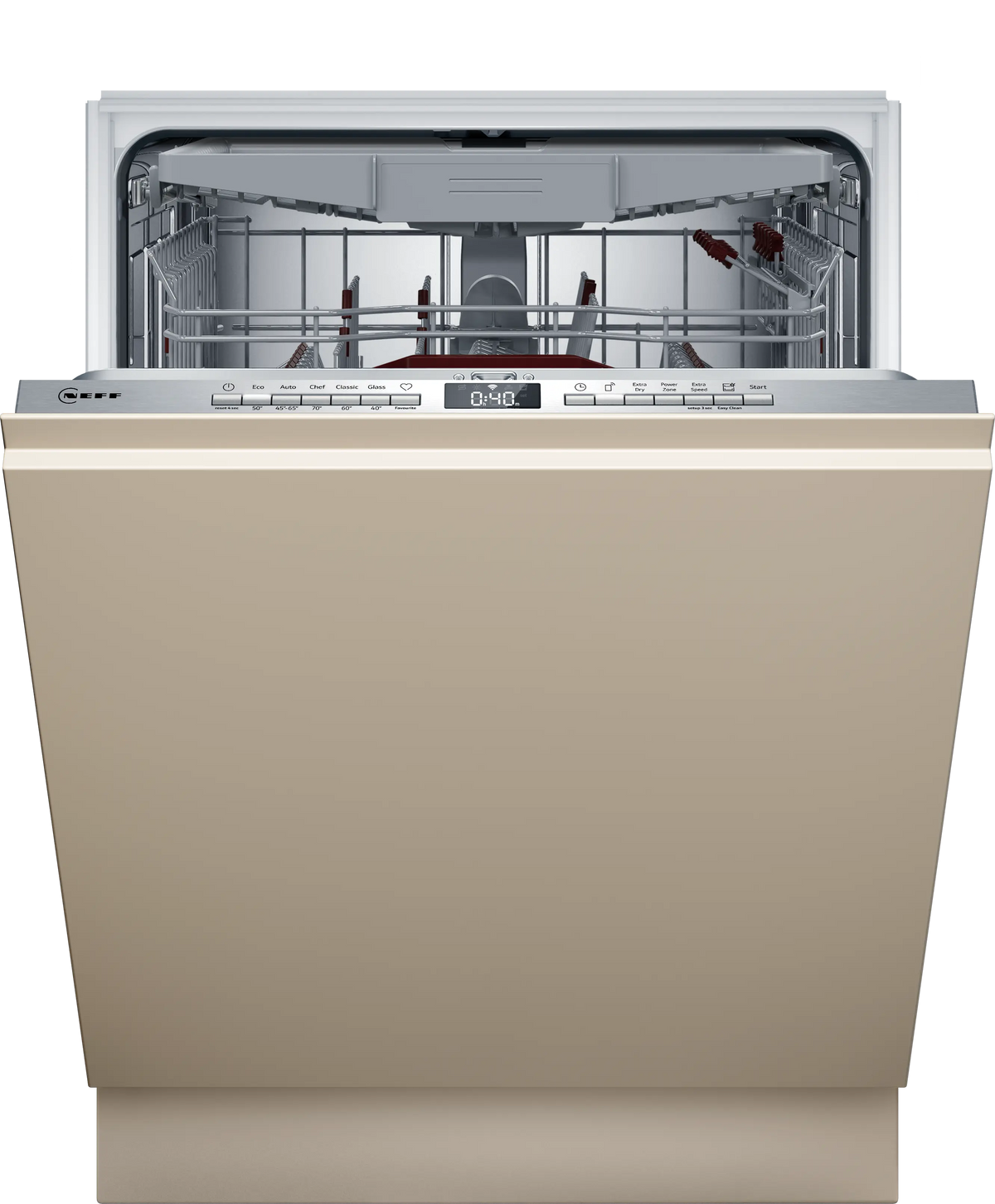 NEFF S195HCX17G N50 fully integrated dishwasher in Stainless Steel