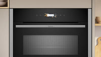NEFF N70 C24MR21N0B built-in compact oven with microwave in Stainless Steel