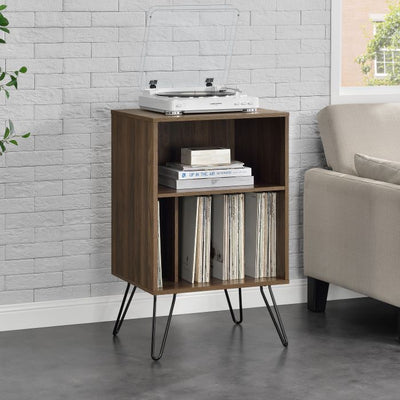 Dorel Concord Turntable Stand Single - Walnut | 1324222COMUK