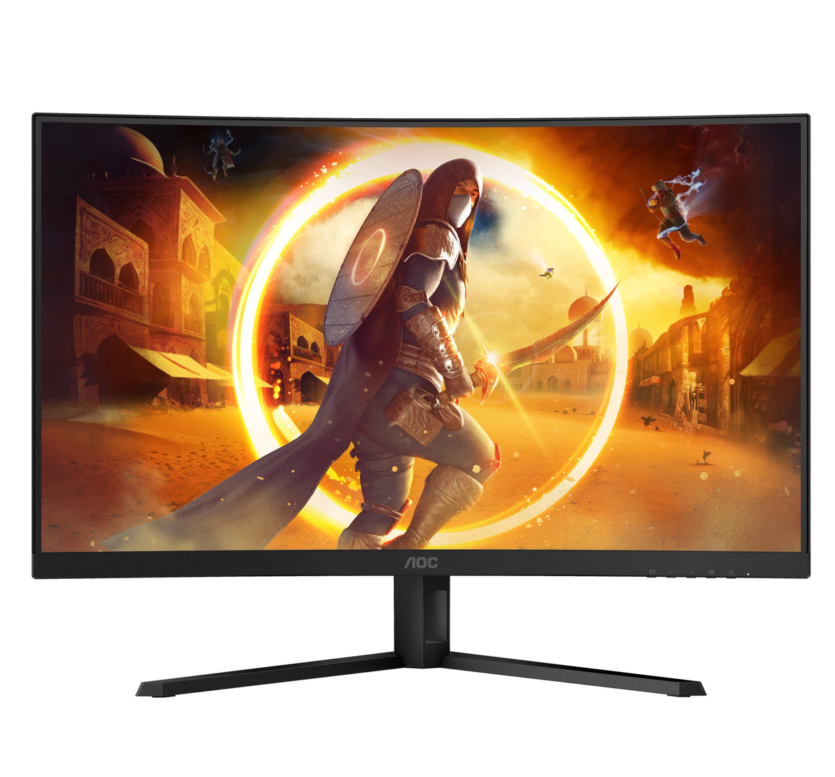 AOC AGON CQ32G4VE 32" QHD 180Hz Curved VA Gaming Monitor - front view