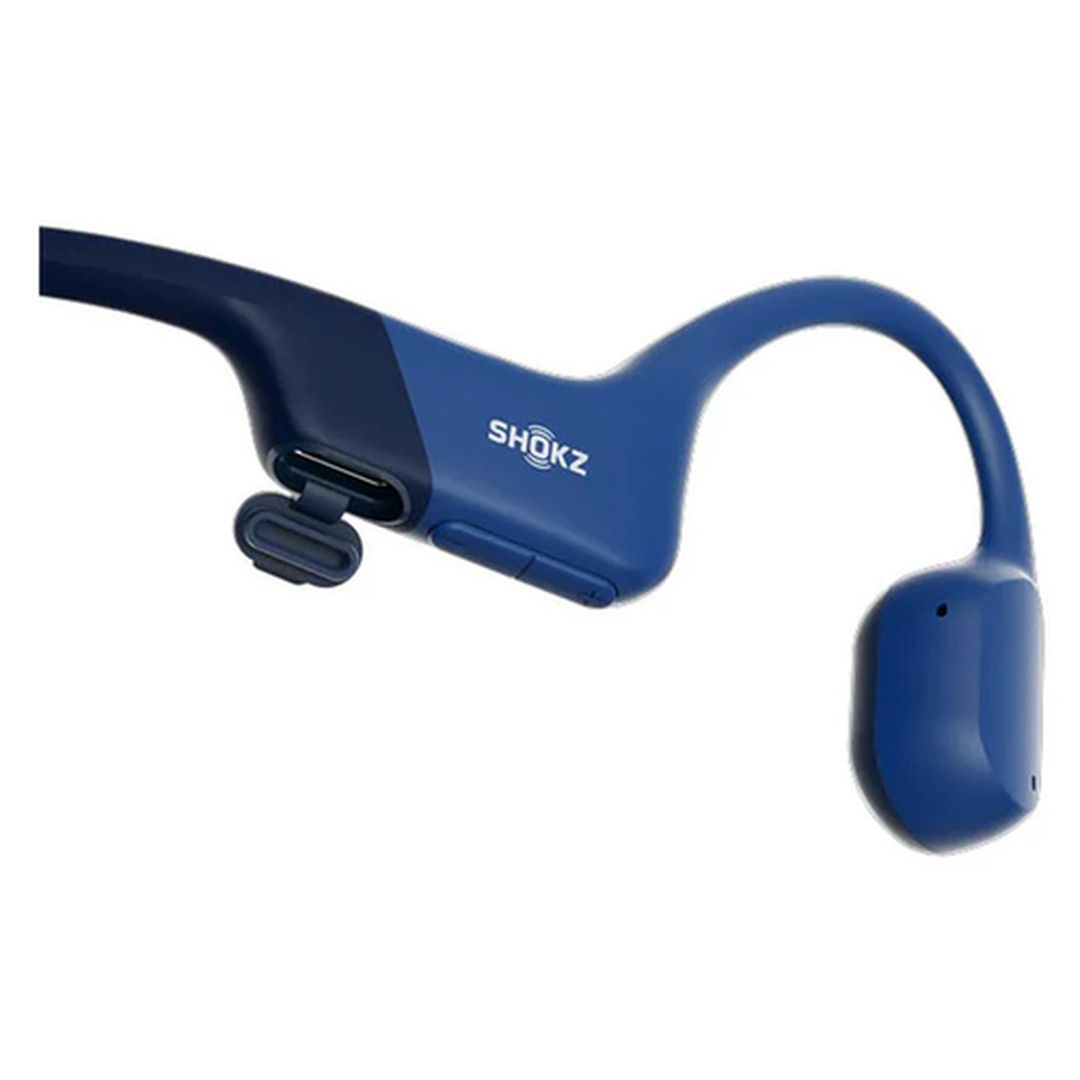 Shokz OpenRun 9th Gen Bone Conduction Wireless Sport Headphones – Blue | 38-S805-ST-BL Shokz Headphones Euronics Ireland