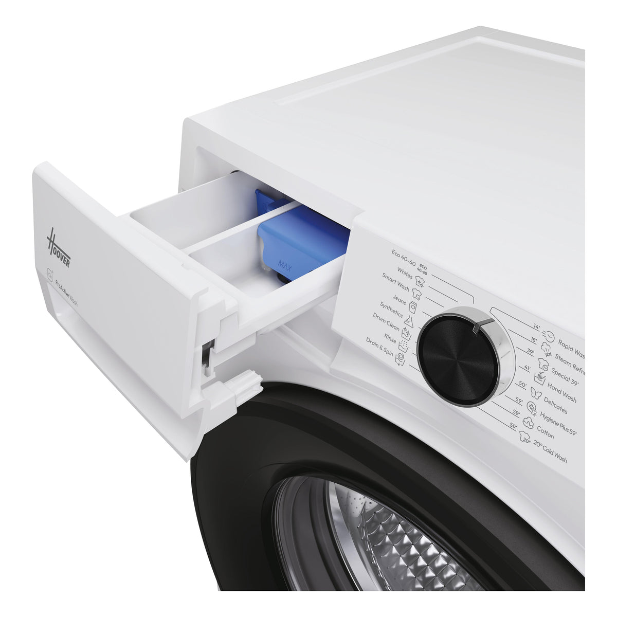 Hoover Pro Wash Series 3 9kg 1400rpm Washing Machine - White - detergent drawer