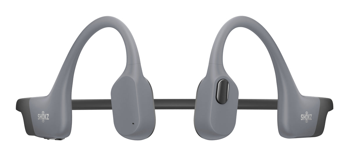 Shokz OpenSwim Pro Bone Conduction Swimming Headphones - Grey - front view