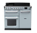 Rangemaster Estel Deluxe 100 Induction range cooker in Misty Blue with Chrome trim
