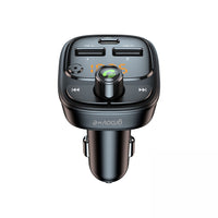 Groov-e Bluetooth FM Transmitter with USB-A and USB-C Charging Black - official product image