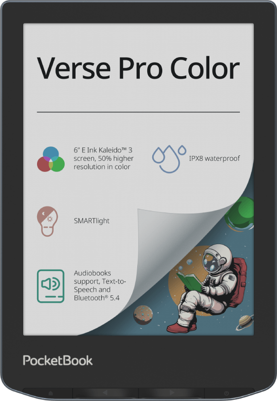 PocketBook Verse Pro Color - 6" Colour E-Reader | 253-PB634K3-1-WW