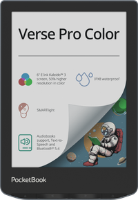 PocketBook Verse Pro Color - 6" E Ink Kaleido 3 Colour E-Reader | 253-PB634K3-1-WW
