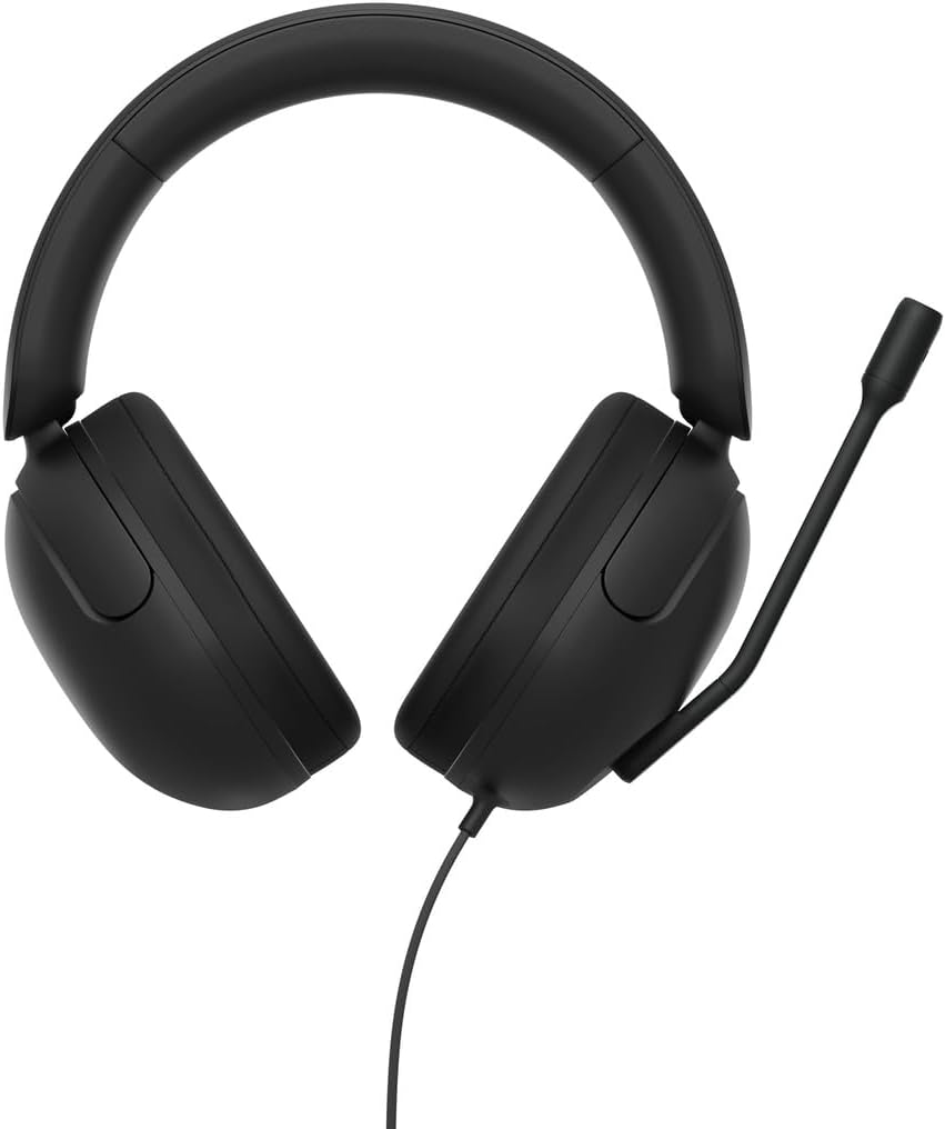 Sony INZONE H3 Wired Gaming Headset - Black - front angled view