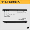 HP 15.6" FHD LCD, AMD Ryzen 5 7520U Quad-Core, 8GB LPDDR5 RAM, 512GB SSD | BM2V0EA#ABU