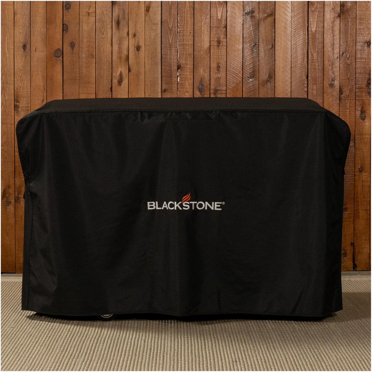 Blackstone 28" Griddle with Hood Cover - Black - cover on the griddle