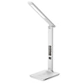Groov-e Ares LED Desk Lamp with Wireless Charging and Clock White - official product image