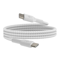 Belkin BoostCharge Braided USB-C to USB-C Cable 60W 1m White product image