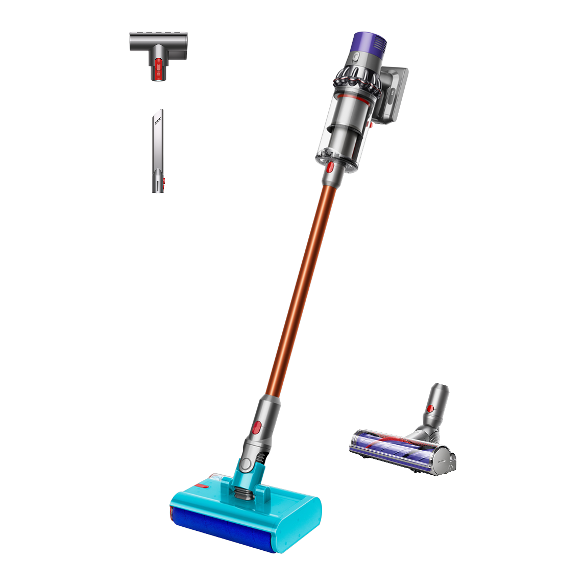 Dyson Cyclone V10 Submarine Wet & Dry Cordless Vacuum Cleaner - Nickel/Copper - front view