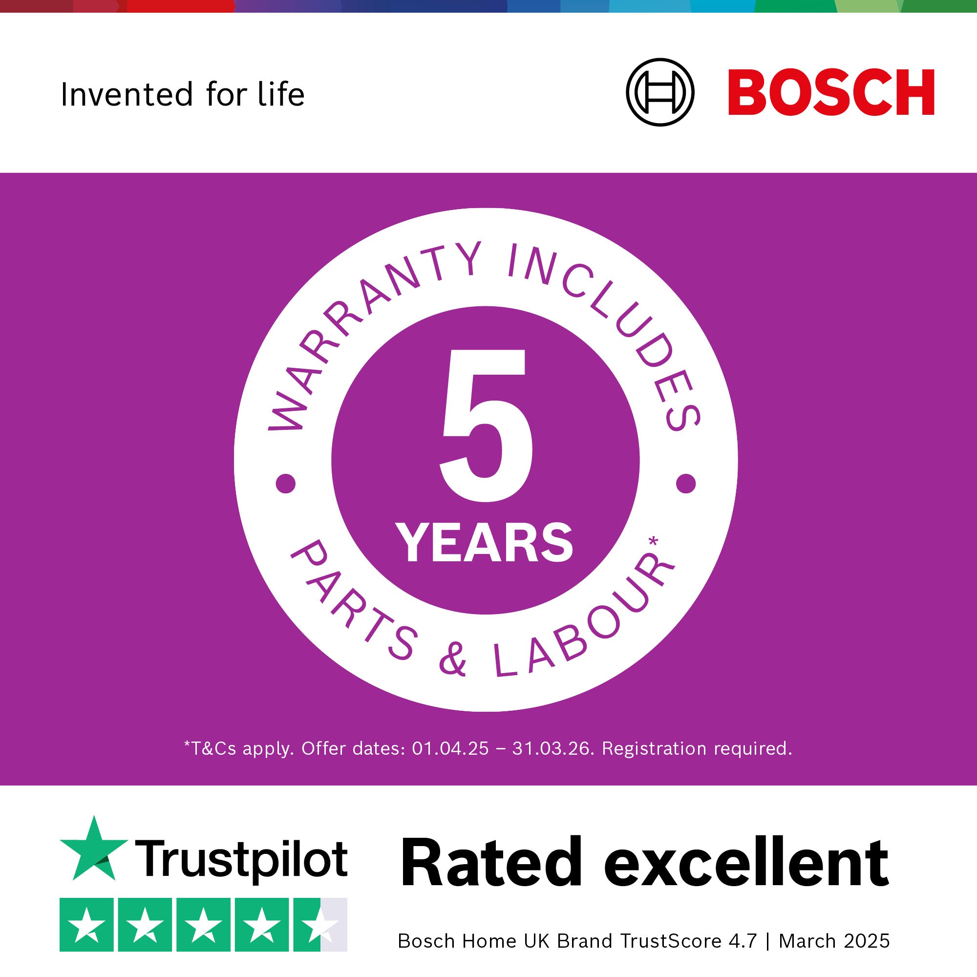 Bosch Series 2 249L Built-In Frost Free Fridge Freezer | KIN85NSE0G