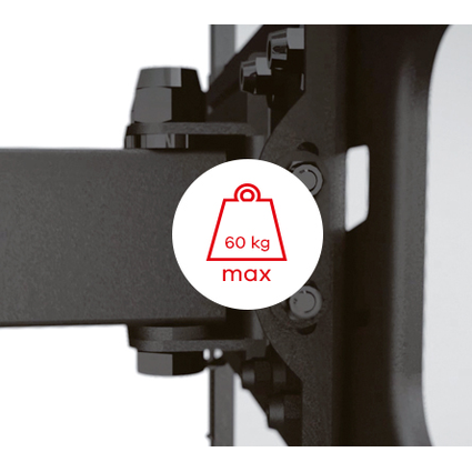 One For All Solid Wall Mount, Tilt & Turn 120, 32"-84", Max 60kg