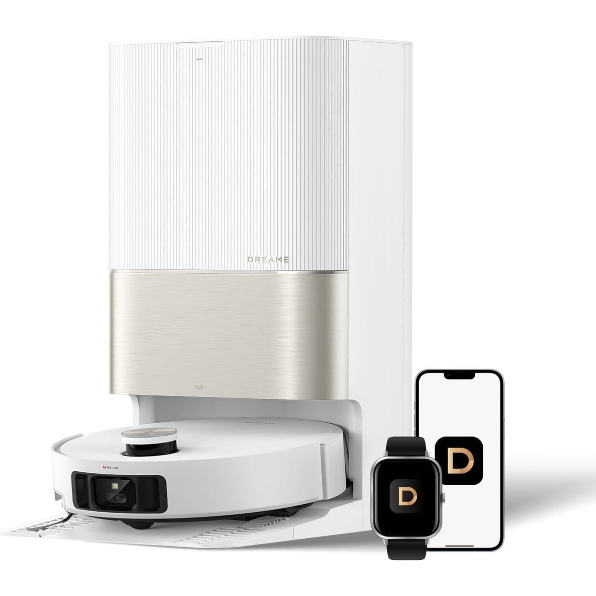 Dreame X50 Ultra Complete - White - robot with self-emptying base station, app on phone and watch