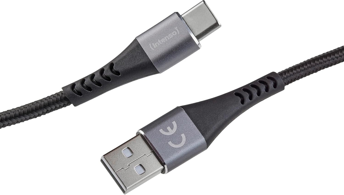 Intenso A315C USB-A to USB-C Nylon Cable 1.5m 60W - White - view 2