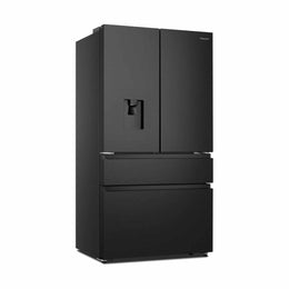 Hisense PureFlat Fridge Freezer - Black Stainless Steel | RF749N4SWFE