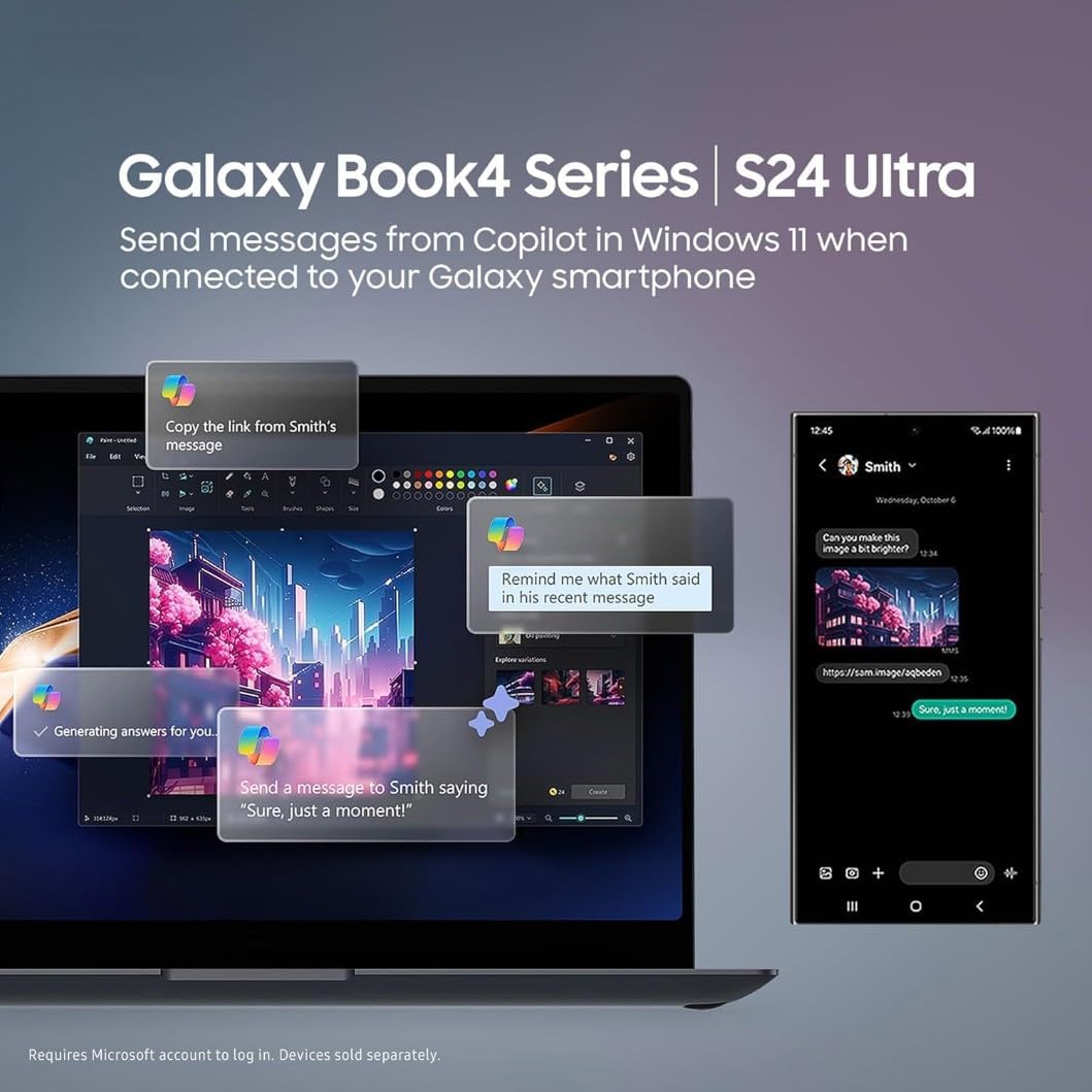 Samsung Galaxy Book4 15.6″ Laptop | Intel Core i5‑1335U, 8 GB RAM, 512 GB SSD – view 5