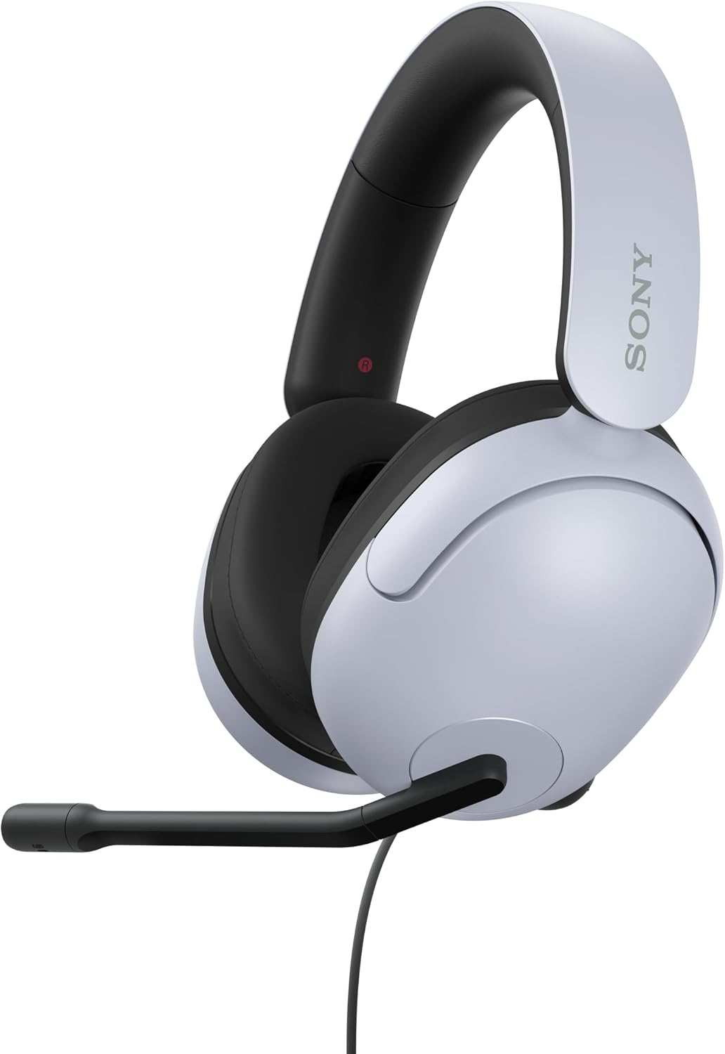 Sony INZONE H3 Wired Gaming Headset - White - angled view