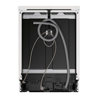 Haier I-Pro Shine Series 3 Freestanding Dishwasher 60cm - White - rear view with hoses
