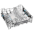 Haier I-Pro Shine Series 3 Freestanding Dishwasher 60cm - White - upper basket loaded